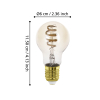 Eglo Smart lamp E27 | Peer A60 | Amber | 2200-6500K | Zigbee | 7W | 2 stuks + afstandsbediening LEG00703 - 8
