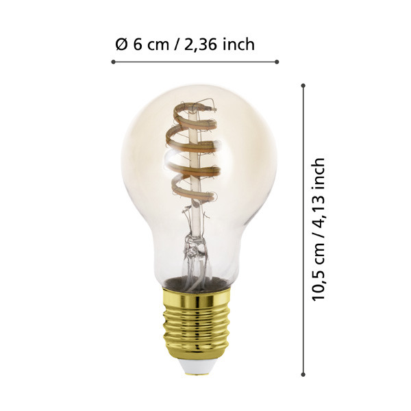 Eglo Smart lamp E27 | Peer A60 | Amber | 2200-6500K | Zigbee | 7W | 2 stuks + slimme schakelaar LEG00699 - 8