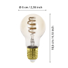 Eglo Smart lamp E27 | Peer A60 | Amber | 2200-6500K | Zigbee | 7W | 2 stuks + slimme schakelaar LEG00699 - 8