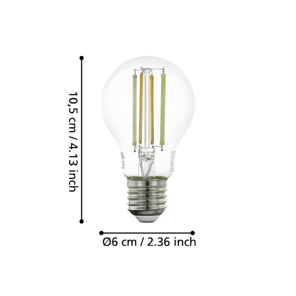 Eglo Smart lamp E27 | Peer A60 | Helder | 2200-6500K | Zigbee | 8W LEG00675 - 6