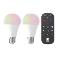 Eglo Smart lamp E27 | Peer A60 | Mat | RGB + 2700-6500K | Zigbee | 11W | 2 stuks + afstandsbediening LEG00701