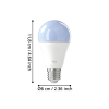 Eglo Smart lamp E27 | Peer A60 | Mat | RGB + 2700-6500K | Zigbee | 11W LEG00661 - 7