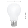 Eglo Smart lamp E27 | Peer A60 | Mat | RGB + 3000K | Zigbee | 7W LEG00584 - 2