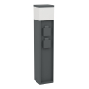Eglo Sokkellamp E27 met stopcontact | Park 5 | IP54 | Antraciet
