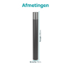 Eglo Tuinlantaarn E27 | Cropani | 80 cm | Zwart | IP54 | 11W LEG00750 - 4