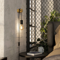 Eglo Wandlamp E27 | Buddon | Bruin/Zwart LEG00184