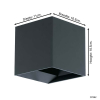 Eglo Wandlamp buiten | Calpino | 3000K | IP54 | 3.3W | Zwart LEG00823 - 4