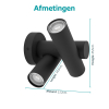 Eglo Wandlamp buiten | Fossignano | Zwart | IP44 | 6.5W LEG00738 - 4