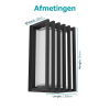 Eglo Wandlamp buiten | Genovese | Parallel | 6500K | Zwart | IP65 | 10W LEG00743 - 4