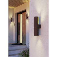 Eglo Wandlamp buiten | Montelauro | 3000+4000+6500K | Roestkleur | IP65 LEG00752