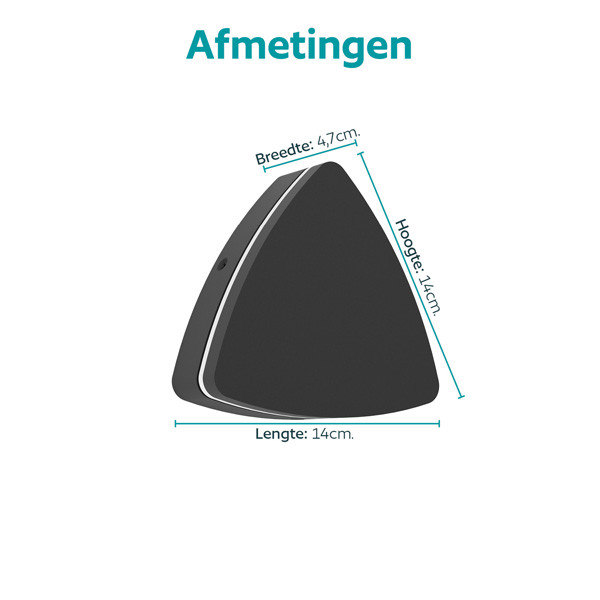Eglo Wandlamp buiten | Pedersano | 2700+4000+6500K | Driehoek | Zwart | IP44 LEG00755 - 5