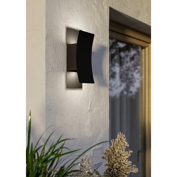 Eglo Wandlamp buiten | Verdolino | 2700+4000+6000K | Zwart | IP44 | 4W LEG00734 - 1