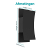 Eglo Wandlamp buiten | Verdolino | 2700+4000+6000K | Zwart | IP44 | 4W LEG00734 - 5