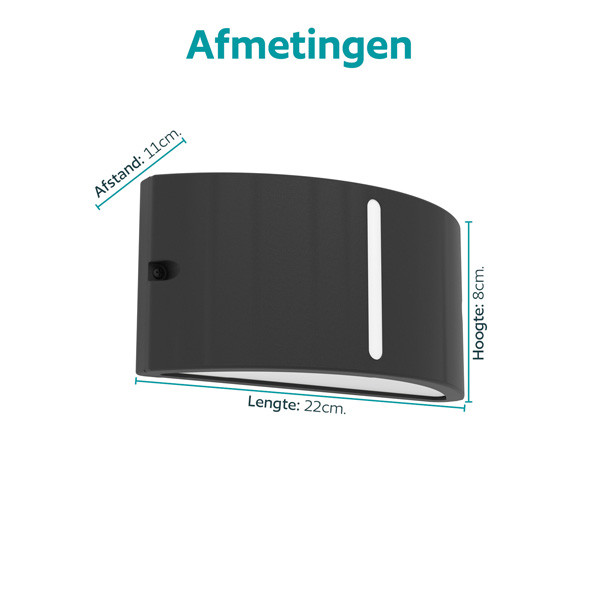 Eglo Wandlamp buiten E14 | Poggiarello | Lichtvenster | Zwart | IP54 LEG00744 - 4