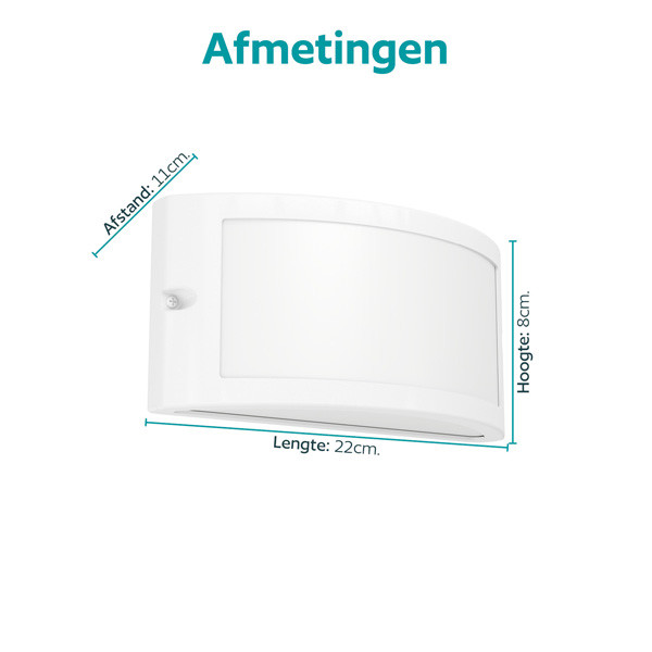 Eglo Wandlamp buiten E14 | Poggiarello | Wit | IP54 LEG00747 - 4