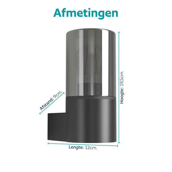 Eglo Wandlamp buiten E27 | Cropani | Zwart | IP54 LEG00748 - 3