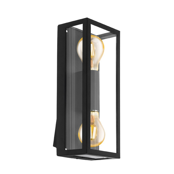 Eglo Wandlamp buiten E27 | Up & Down | Alamonte | IP44 | Zwart  LEG00159 - 1