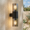 Eglo Wandlamp buiten E27 | Up & Down | Cropani | Zwart | IP54 LEG00749 - 1