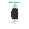 Eglo Wandlamp buiten GU10 | Up & Down | Castelnuovo | Zwart | IP65 LEG00740 - 3
