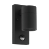 Eglo Wandlamp buiten met sensor | Riga 5 | 3000K | IP44 | 2.8W | Zwart