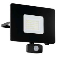 Eglo breedstraler met sensor | Faedo 3 | IP44 | 5800 lumen | 5000K | Zwart LEG00805