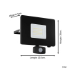 Eglo breedstraler met sensor | Faedo 3 | IP44 | 5800 lumen | 5000K | Zwart LEG00805 - 4