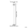 Eglo oplaadbare vloerlamp | Mannera | 2400+3000+4000K | Dimbaar | IP54 | Grijs LEG00766 - 8