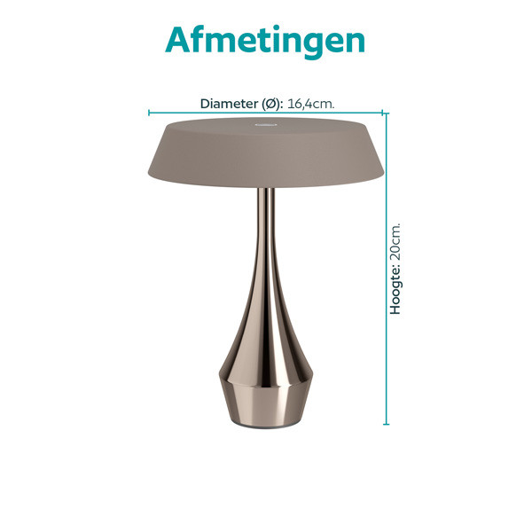 Eglo tafellamp | Turcio | 2500+3000+4000K | IP44 | Brons LEG00763 - 5