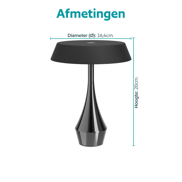Eglo tafellamp | Turcio | 2500+3000+4000K | IP44 | Zwart LEG00765 - 5