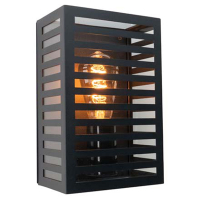 Eglo wandlamp E27 | Alamonte | IP44 | Zwart LEG00781