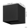 Eglo wandlamp buiten | Calpino 3 | 3000K | IP54 | 2.8W | Zwart LEG00802 - 5