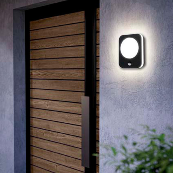 Eglo wandlamp met sensor | Madriz | IP44 | 3000K | Zwart LEG00829 - 3