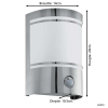 Eglo wandlamp met sensor E27 | Cerno 2 | IP44 | RVS LEG00783 - 4