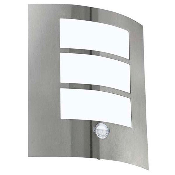 Eglo wandlamp met sensor E27 | City | IP44 | RVS LEG00793 - 1