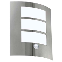 Eglo wandlamp met sensor E27 | City | IP44 | RVS LEG00793