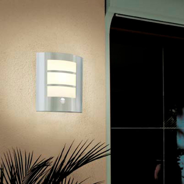 Eglo wandlamp met sensor E27 | City | IP44 | RVS LEG00793 - 3