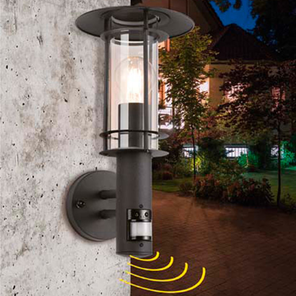 Eglo wandlamp met sensor E27 | Lisio | IP44 | Zwart LEG00828 - 2