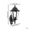 Eglo wandlamp met sensor E27 | Navedo | IP44 | Zwart LEG00811 - 5