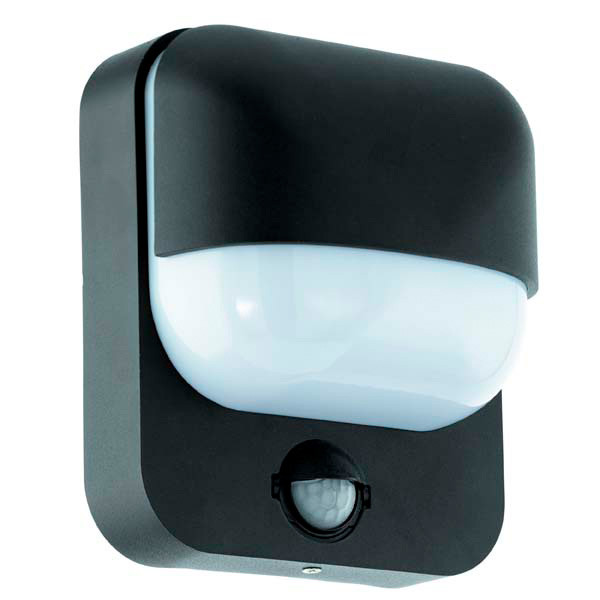 Eglo wandlamp met sensor E27 | Trabada | IP44 | Zwart LEG00782 - 1