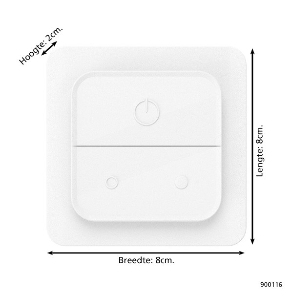 Eglo wandschakelaar | Magnetisch | Zigbee 3.0 | Wit LEG00700 - 4