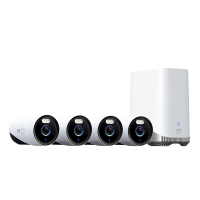 EufyCam E330 4 Pack + HomeBase 3 | 4K | Wit LEU00100