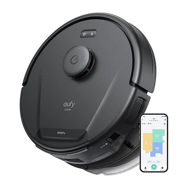 Eufy L60 Hybrid Robotstofzuiger | 5.000 Pa | Zwart  LEU00058 - 1