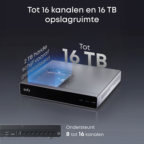 Eufy Network Video Recorder S4 | Grijs LEU00089 - 3