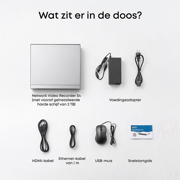 Eufy Network Video Recorder S4 | Grijs LEU00089 - 9