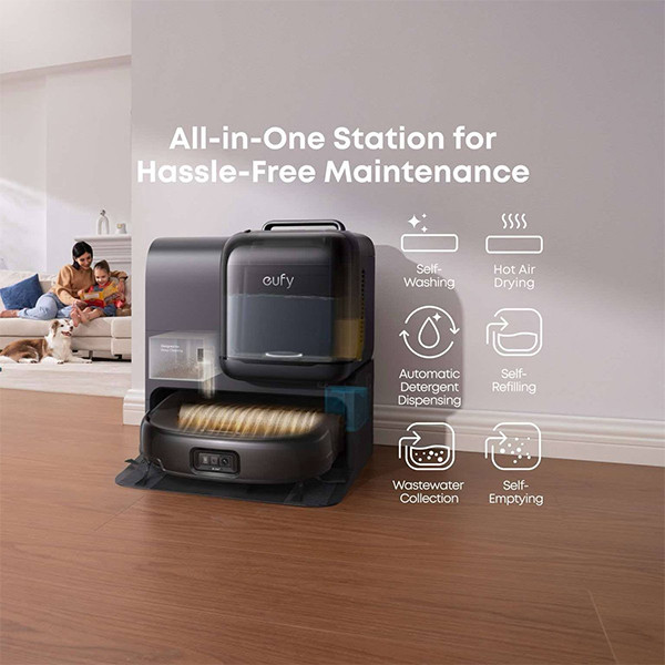 Eufy Omni E28 Robotstofzuiger | 20.000 Pa | Zwart LEU00104 - 2