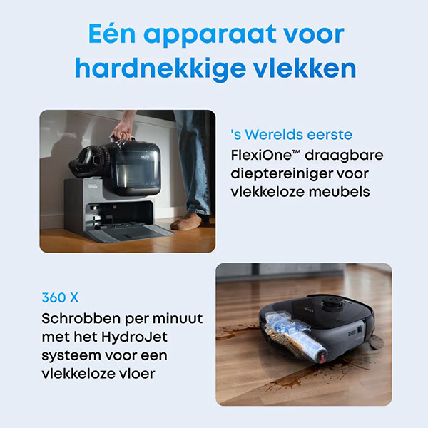 Eufy Omni E28 Robotstofzuiger | 20.000 Pa | Zwart LEU00104 - 4