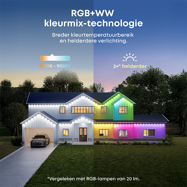 Eufy Permanent Outdoor Light S4 | RGB + 1500-9000K | 30 meter | IP65 LEU00102 - 5