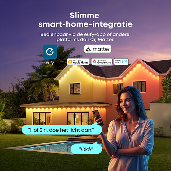 Eufy Permanent Outdoor Light S4 | RGB + 1500-9000K | 30 meter | IP65 LEU00102 - 9