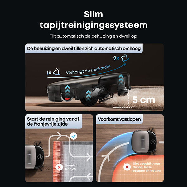 Eufy Robotstozuiger Omni S2 | PA 30.000 | 3D MatrixEye 2.0 | Zwart | WiFi LEU00105 - 4