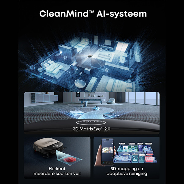 Eufy Robotstozuiger Omni S2 | PA 30.000 | 3D MatrixEye 2.0 | Zwart | WiFi LEU00105 - 8
